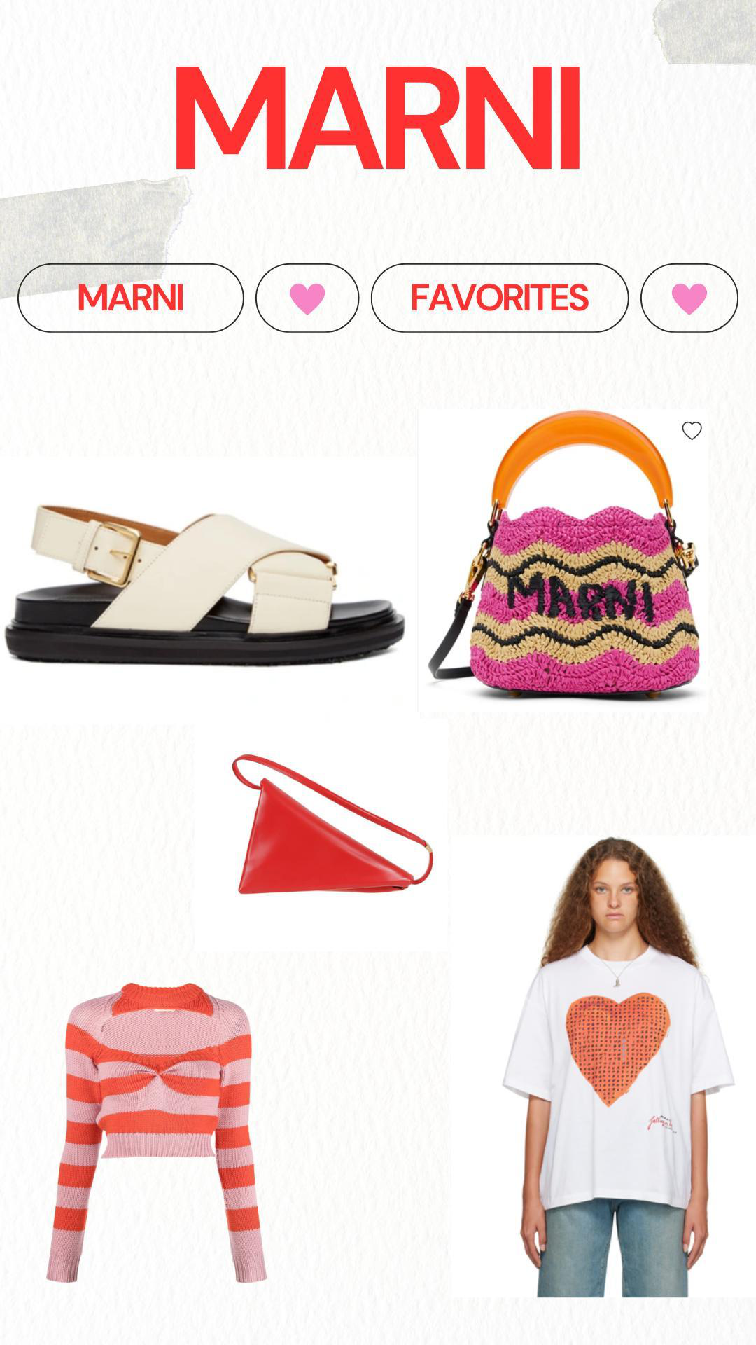 MARNI 20mm Fussbett Leather Sandals In White,black