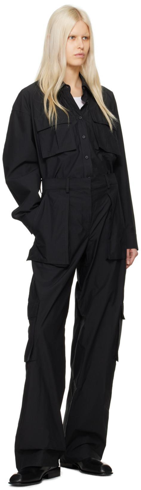 ALEXANDER WANG Throttle Leather Ankle Boots In Black