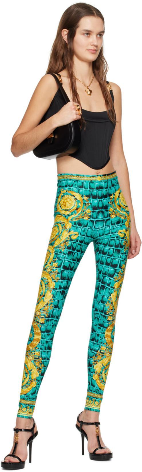 VERSACE Medusa Corset Top In Satin In Black