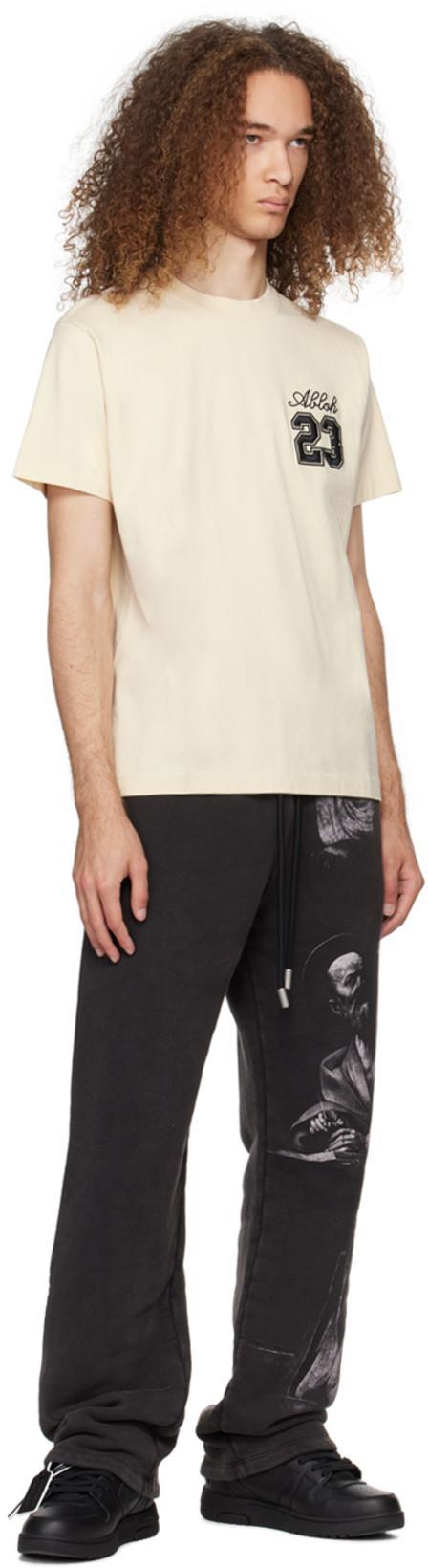 OFF-WHITE Out Of Office Black Low Top Sneakers With Arrow Patch In Leather Man In Multi