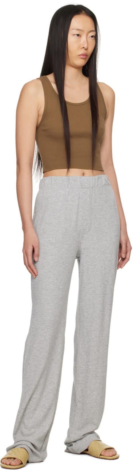 ÉTERNE Cotton-modal Lounge Pants In Grey