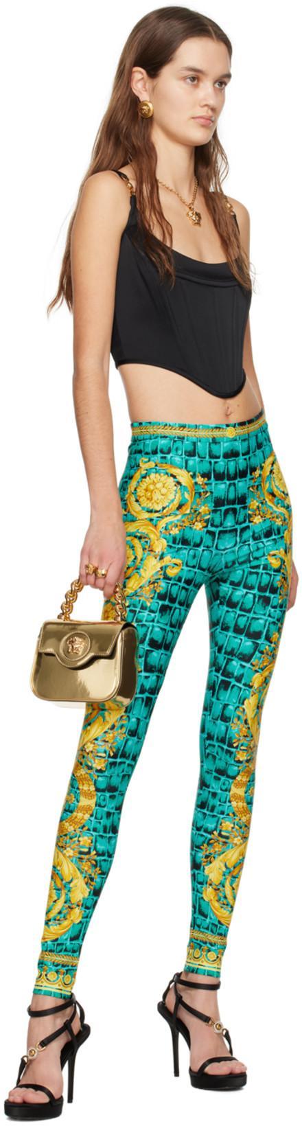 VERSACE Medusa Corset Top In Satin In Black