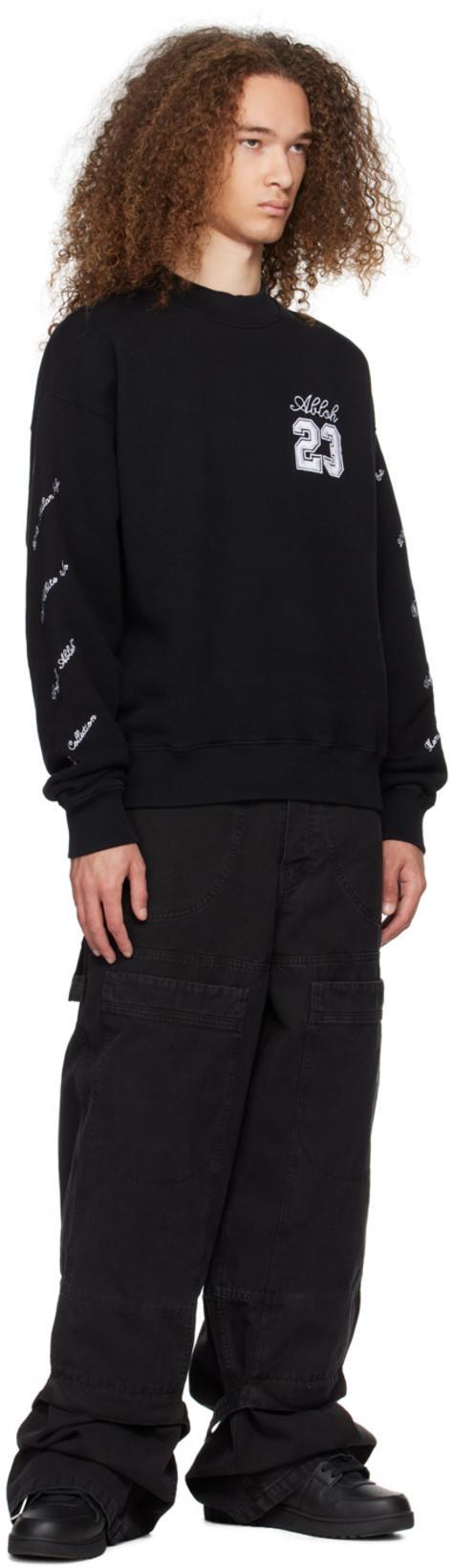 OFF-WHITE Out Of Office Black Low Top Sneakers With Arrow Patch In Leather Man In Multi