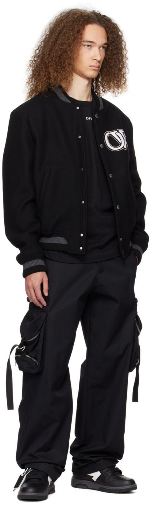 OFF-WHITE Graphic Brush Arrow Print T-shirt And Vest In Black