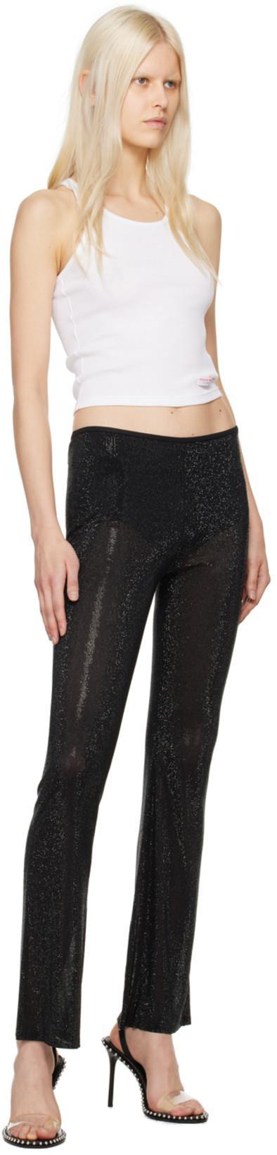 ALEXANDER WANG Leather Sandals With Metal Details In Black