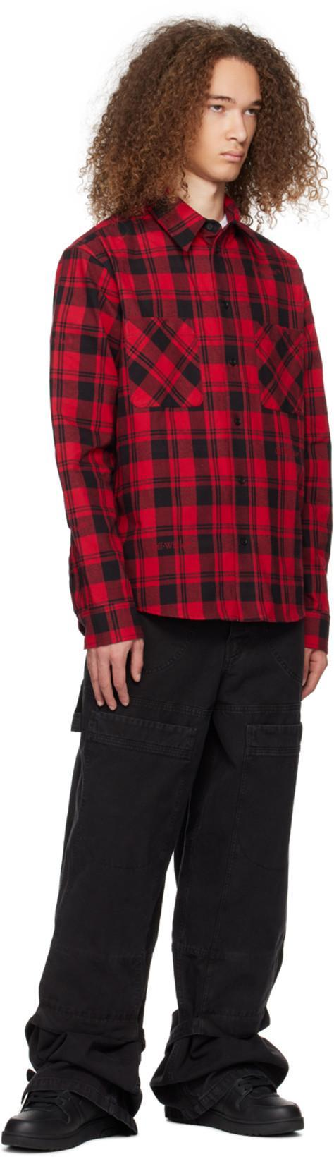 OFF-WHITE Out Of Office Black Low Top Sneakers With Arrow Patch In Leather Man In Multi