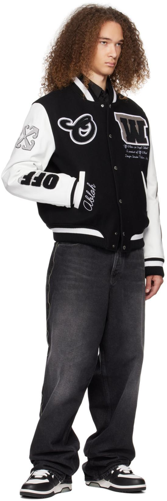 OFF-WHITE Logo 23 Cotton Overshirt In Black