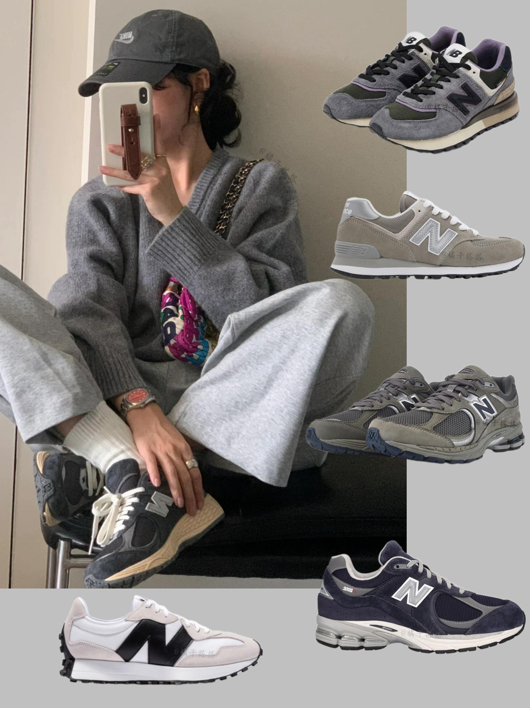 NEW BALANCE Womens 574 Logo-embossed Woven Low-top Trainers Grey White G In Grau