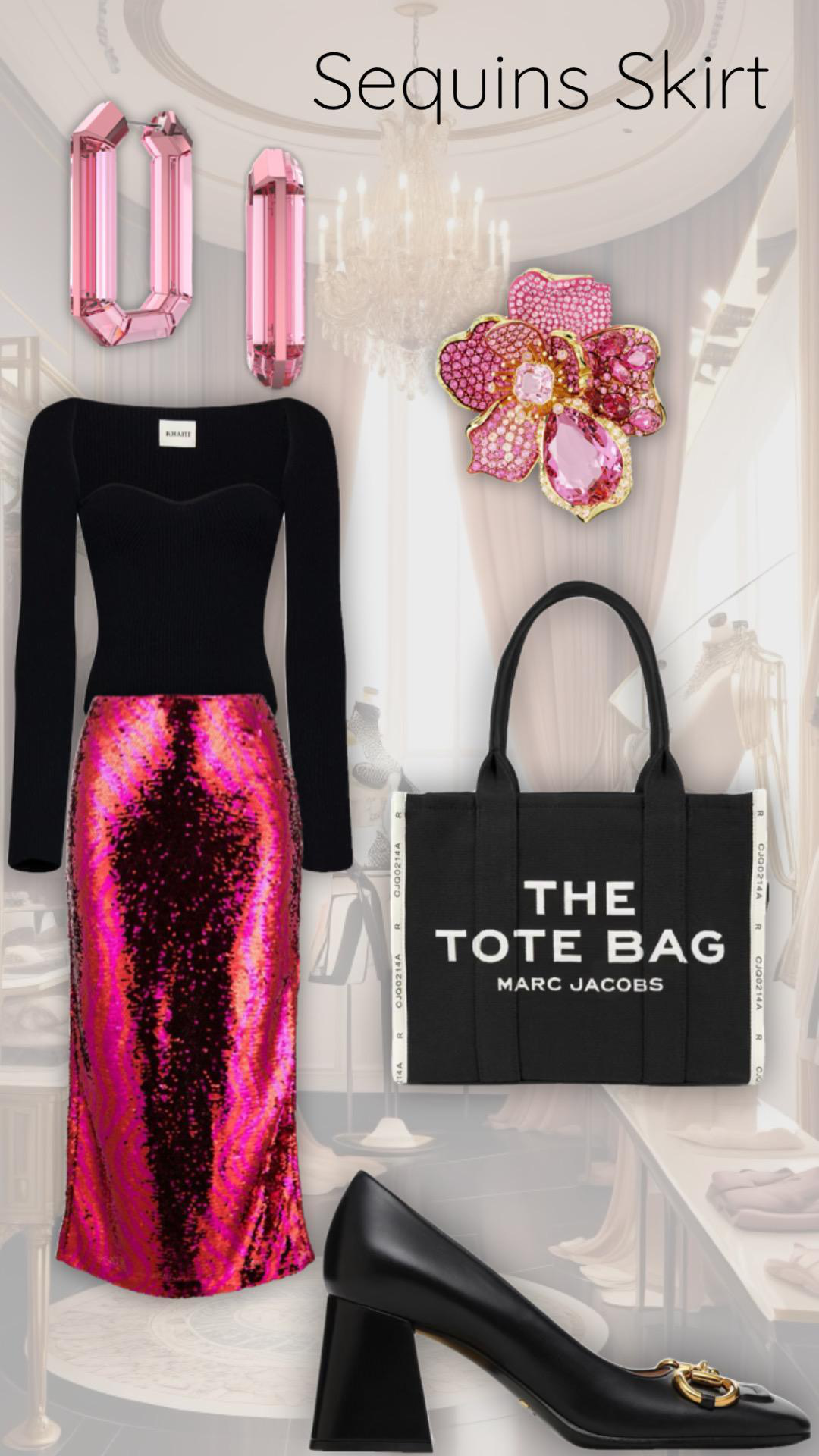 SWAROVSKI Florere Motif Ring Gold Shiny Rose In Pink