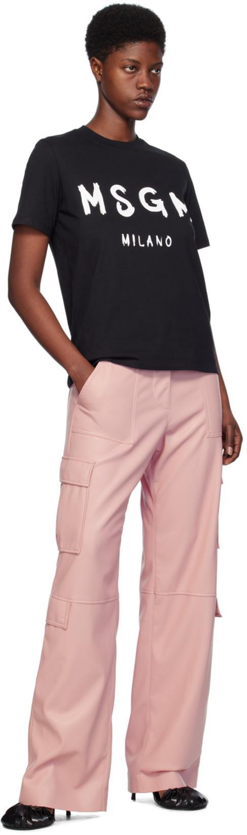 MSGM T-shirt With Logo In Black