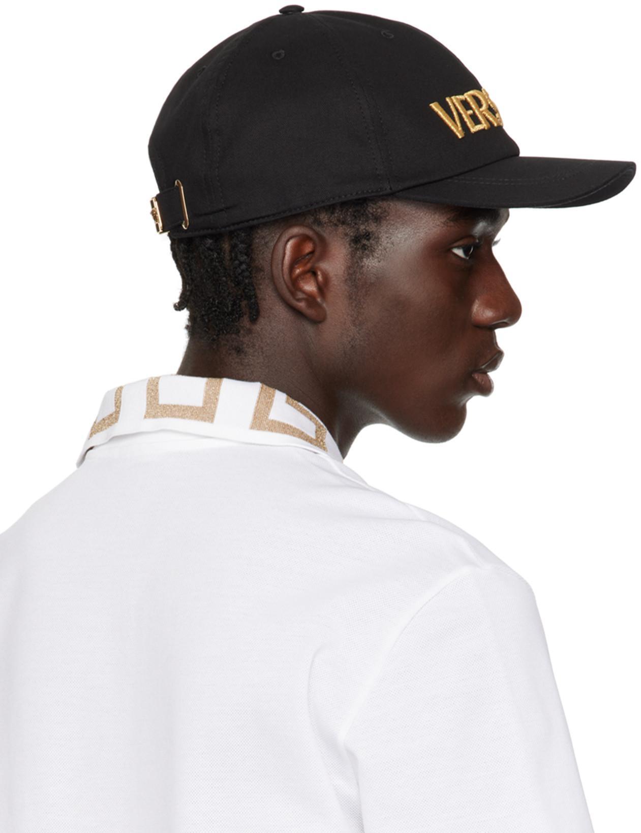 VERSACE Greca Short-sleeved Polo Shirt In Optical White