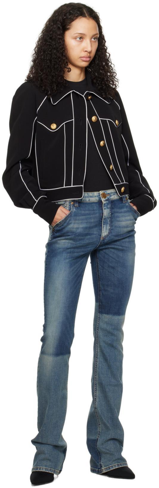 BALMAIN Cotton Top In Black