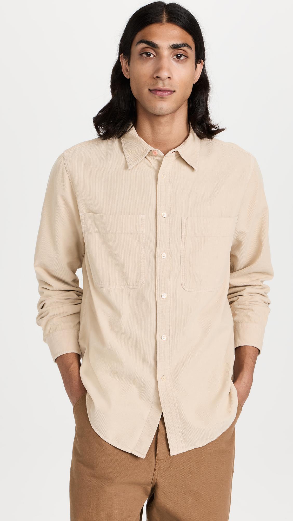 FRAME Duo Fold Tee In White Sand