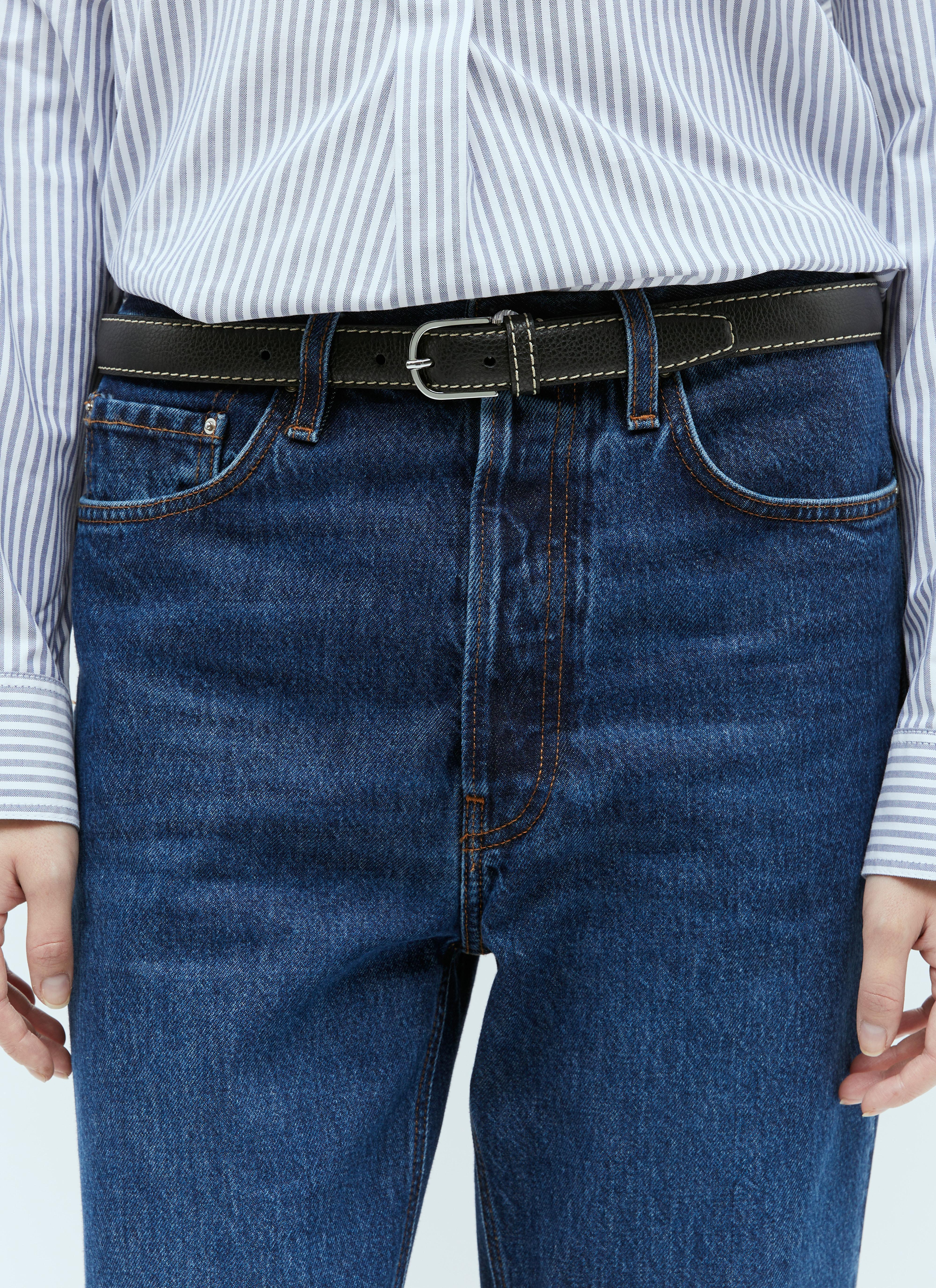 TOTÊME Belt-looped Straight-leg Jeans In Blue