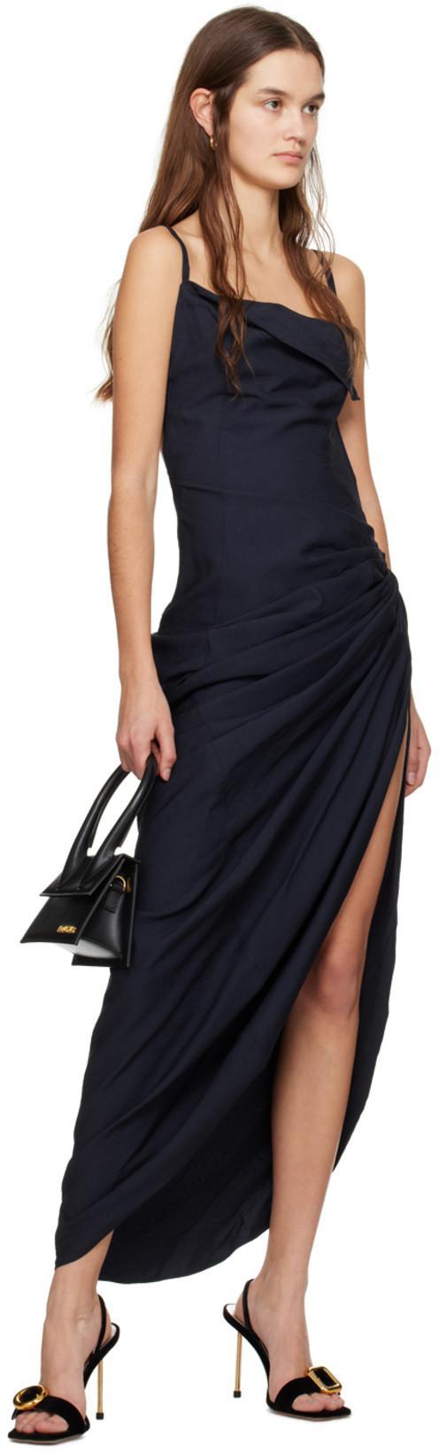 JACQUEMUS Gold Le Chouchou 'les Boucles Rond Carré' Earrings In 270 Light Gold