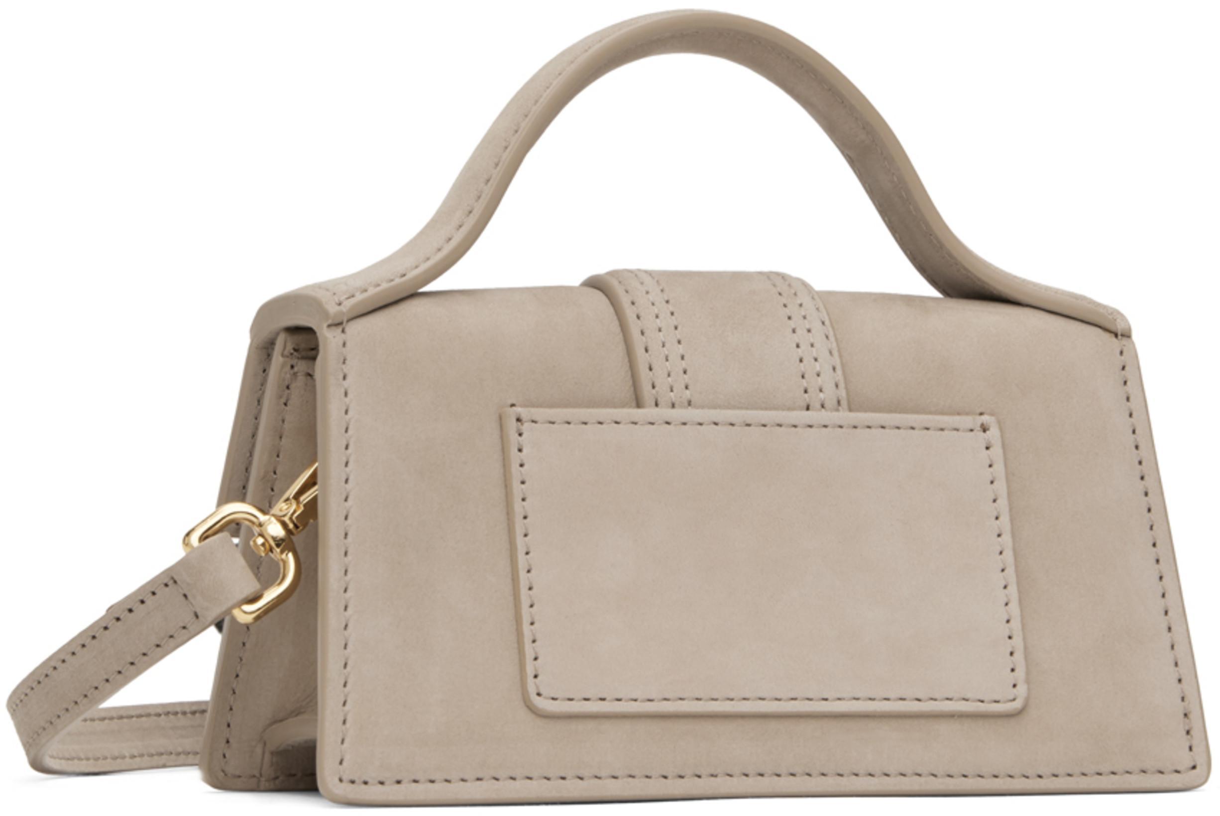 JACQUEMUS Logo-plaque Shoulder Bag In Beige