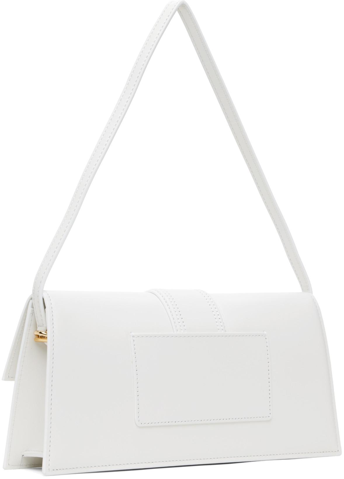 JACQUEMUS Draped Saudade Midi Dress With Bare Back Design In White