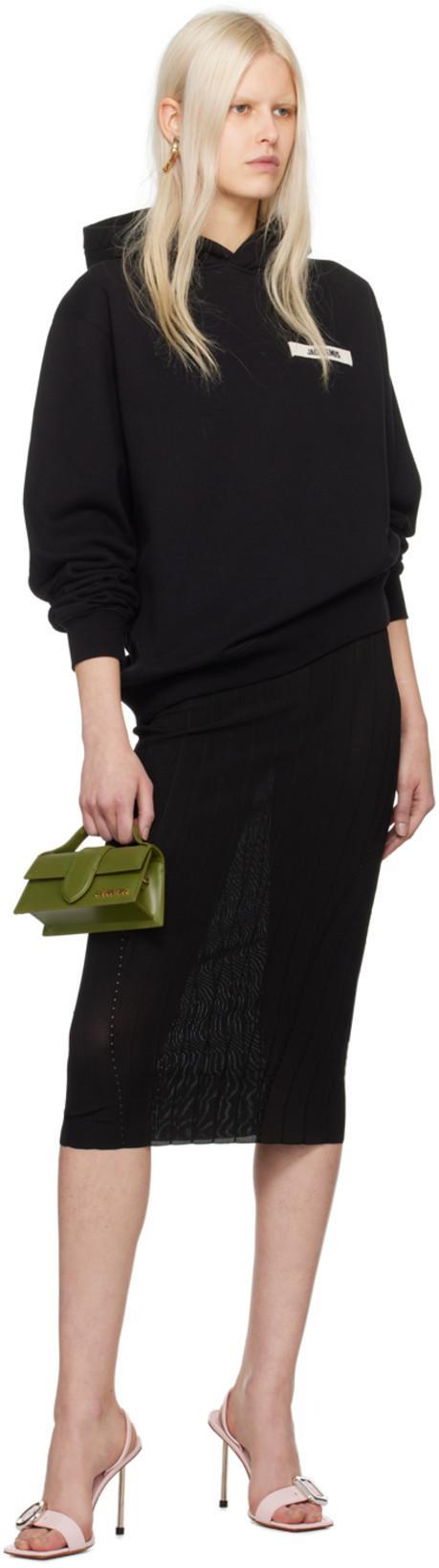 JACQUEMUS Women La Jupe Pralu Midi Skirt In Black