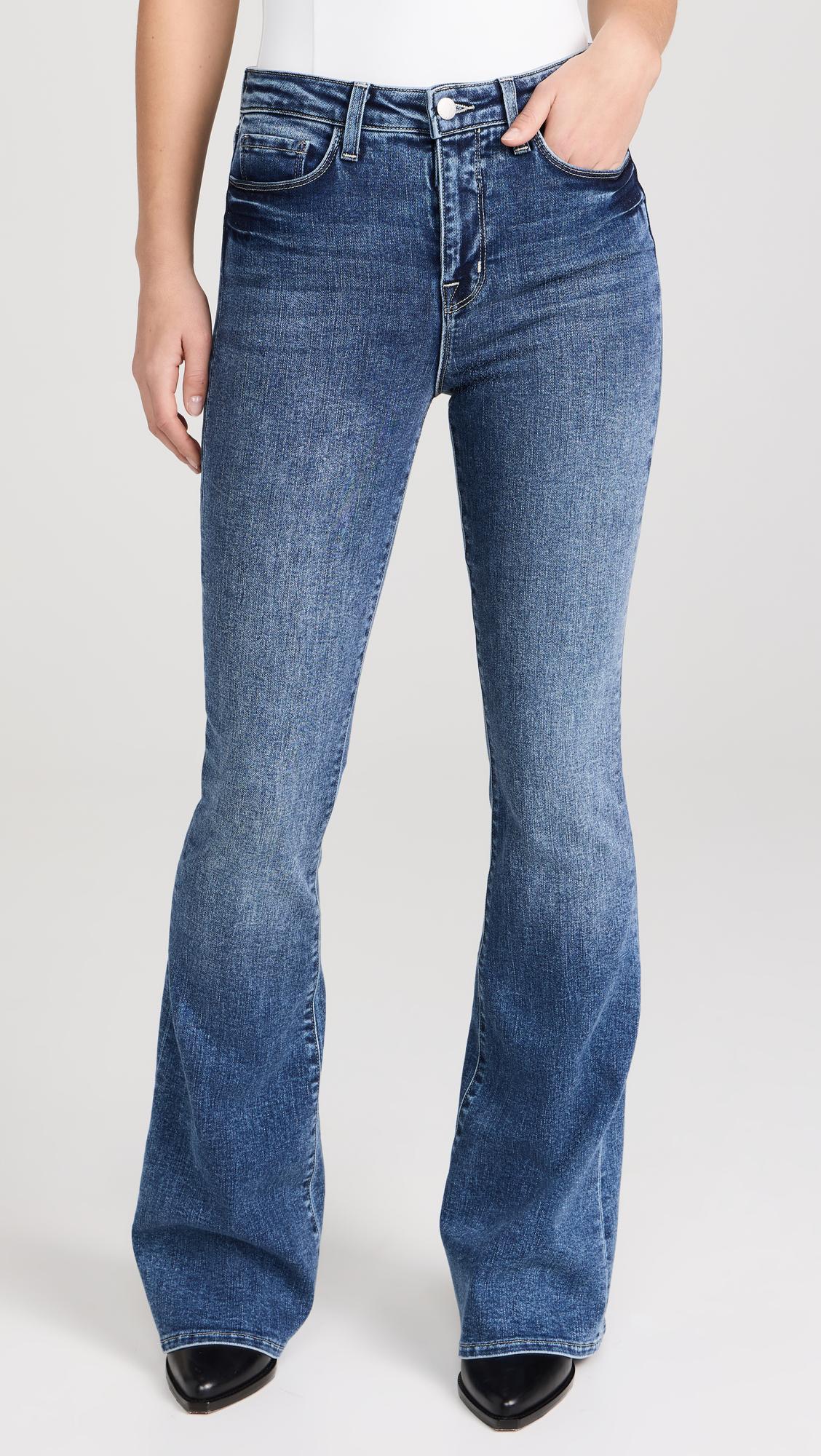 ANINE BING Hugh Jean In Medium Indigo In Blu