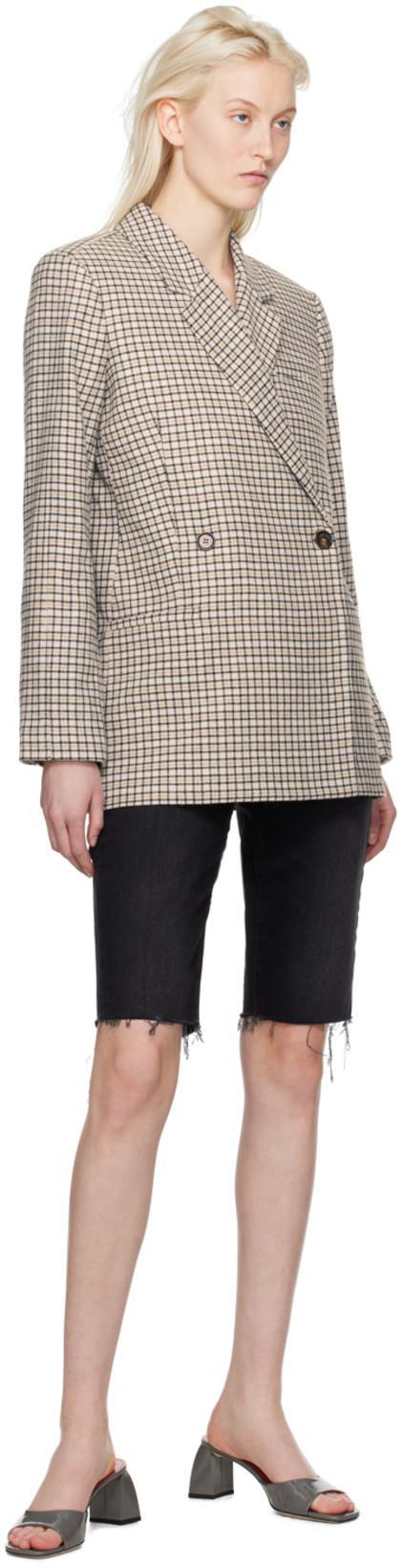 FRAME Wide-leg Denim Shorts In Supernova Fray