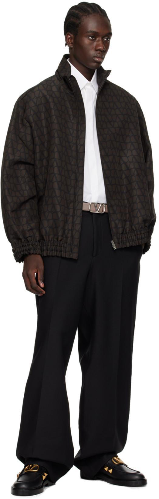 VALENTINO White Spread-collar Cotton-poplin Shirt