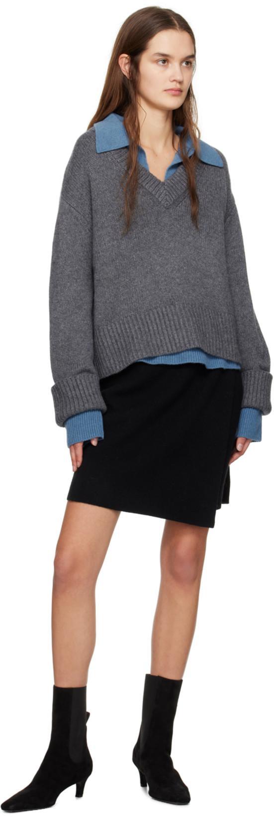 TOTÊME Square Pointed-toe Ankle Kitten-heel Boots In Black Suede