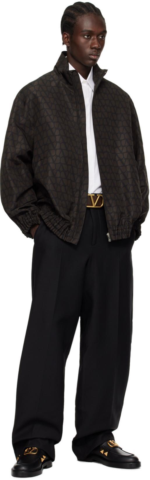 VALENTINO White Spread-collar Cotton-poplin Shirt