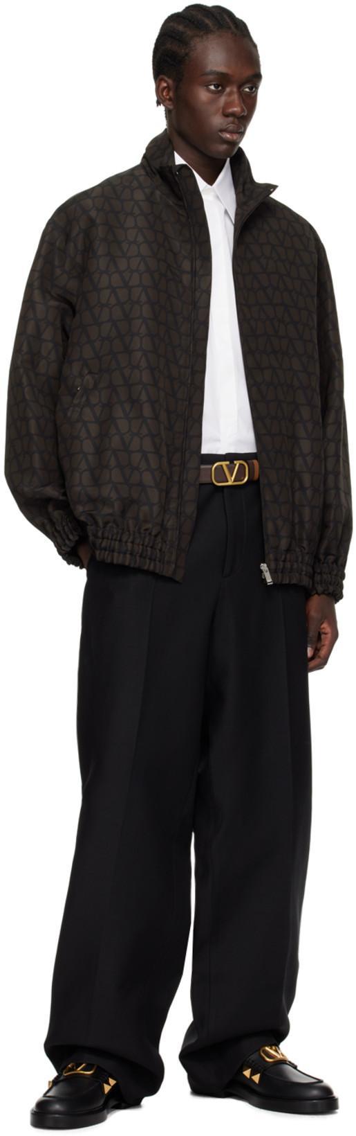 VALENTINO White Spread-collar Cotton-poplin Shirt