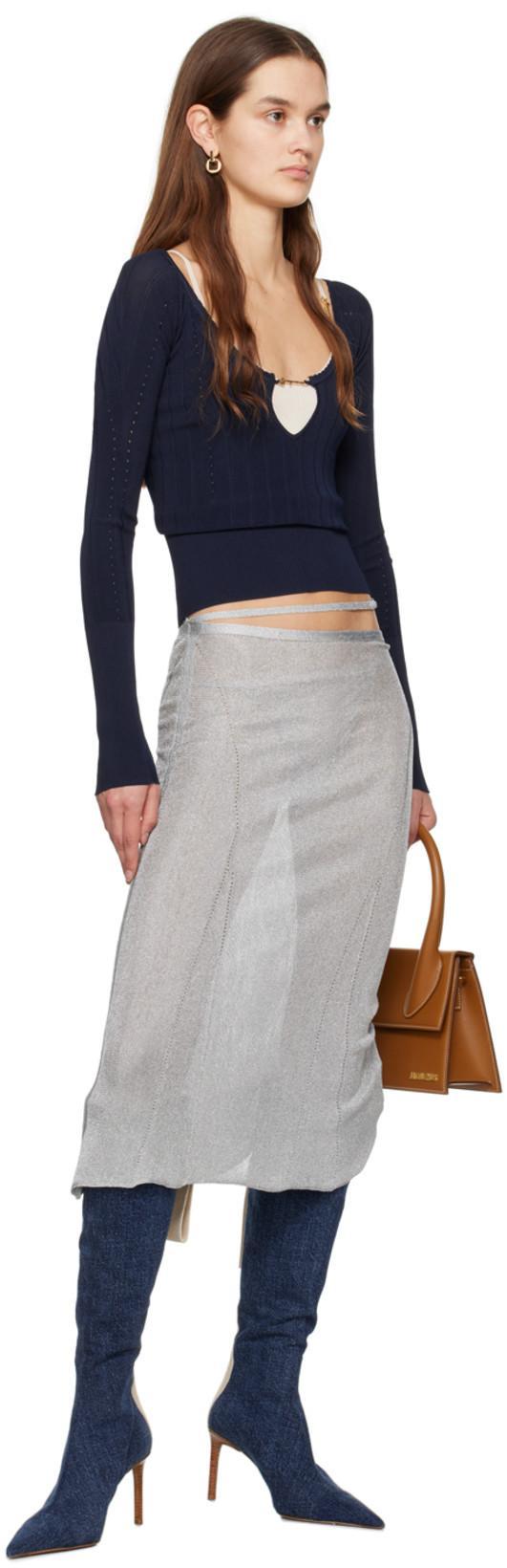 JACQUEMUS Long-sleeved Sweater In Black