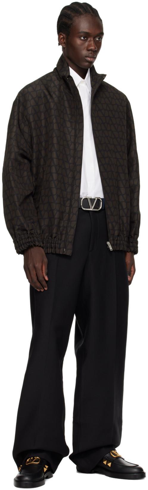 VALENTINO White Spread-collar Cotton-poplin Shirt