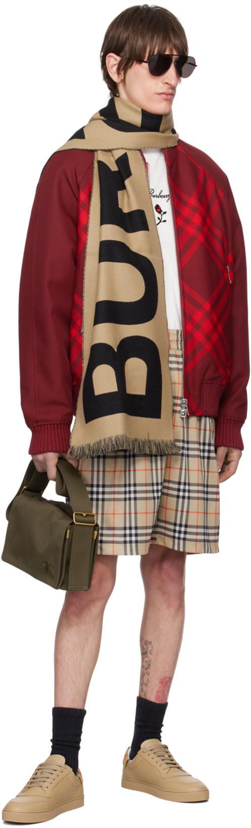 BURBERRY Reversible Bomber Jacket In Ripple Check
