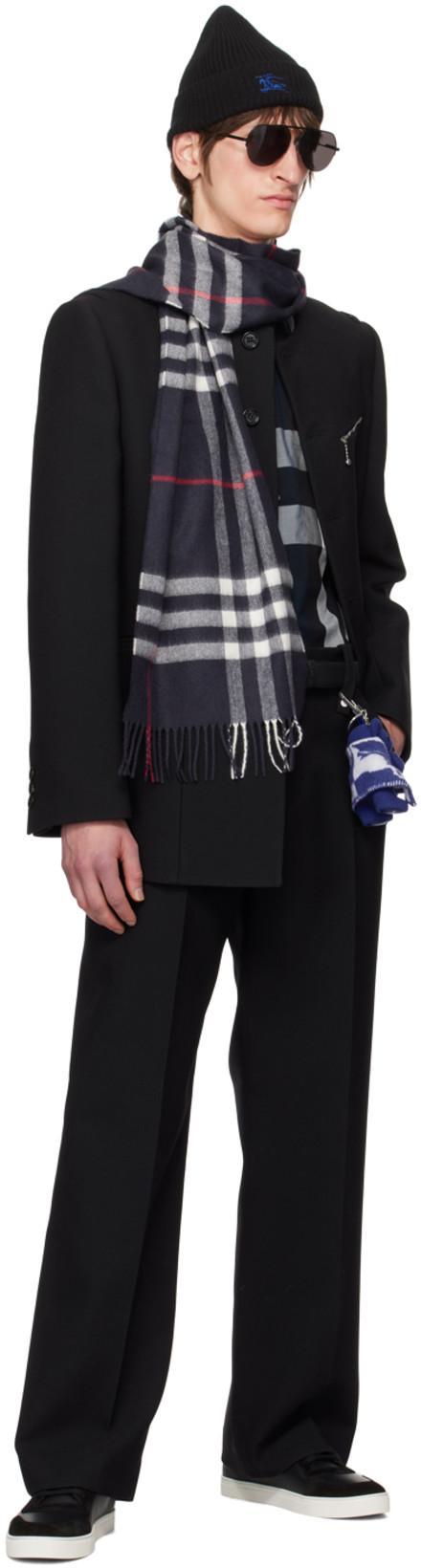 BURBERRY Vintage Check Panelled Leather Sneakers In Black