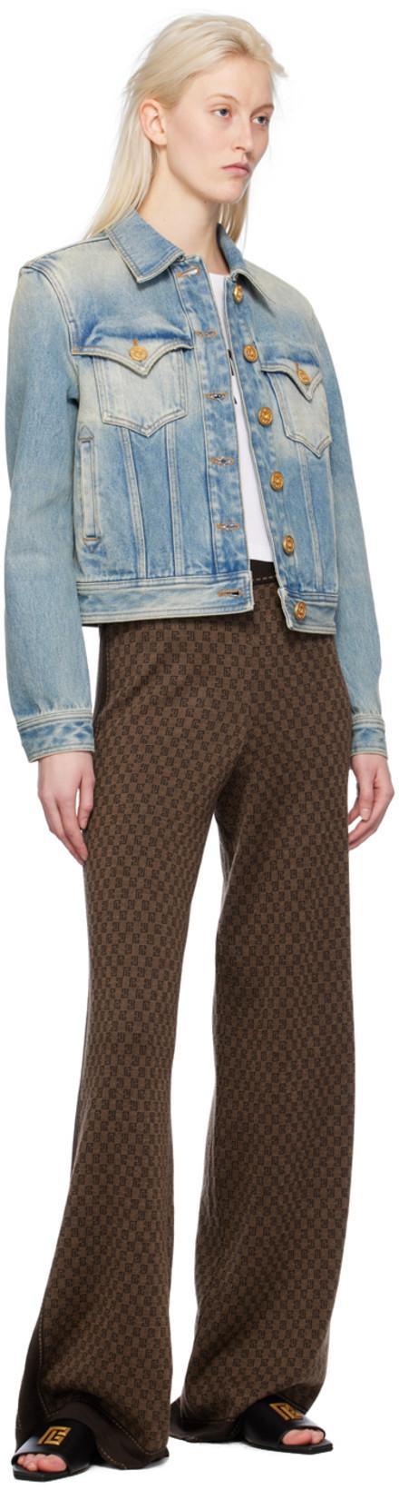 BALMAIN Logo-print Crop T-shirt In White