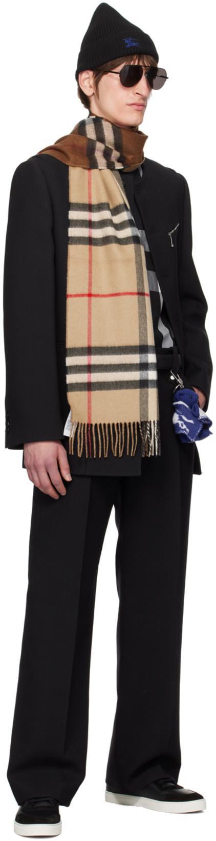 BURBERRY Vintage Check Panelled Leather Sneakers In Black