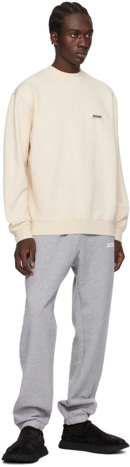 JACQUEMUS Cotton Sweatshirt In Neutral