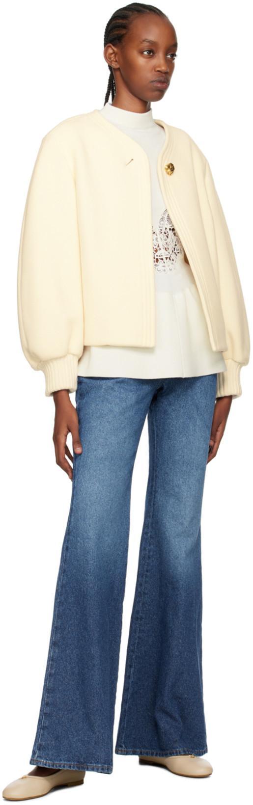 CHLOÉ Chloe' Wide Leg Denim Jeans In Black