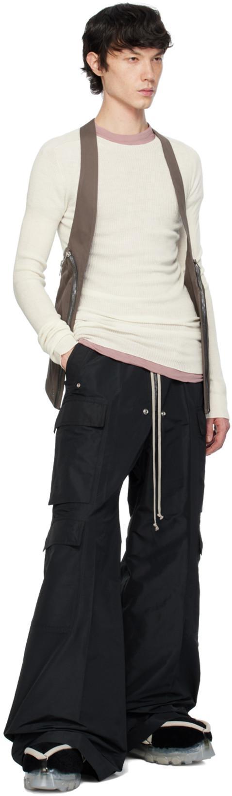 RICK OWENS Gray Bauhaus Vest In Pearl