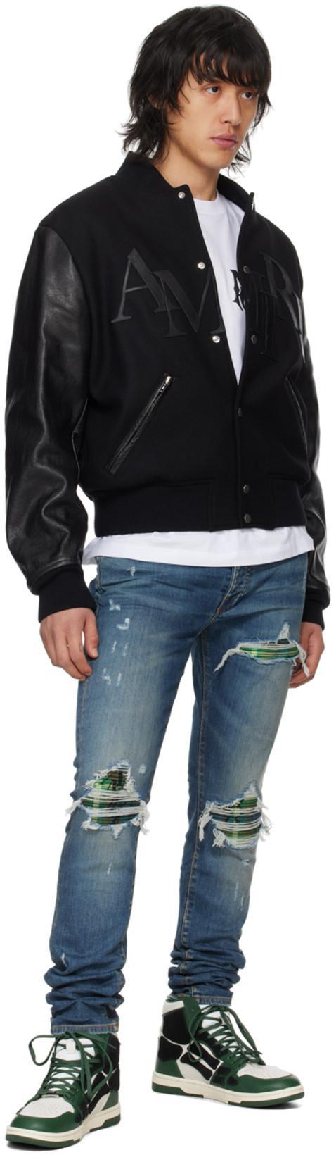 AMIRI Men White Crewneck T-shirt With Logo Print On The Front And Logo Lettering On The Rear In Cott In Multi