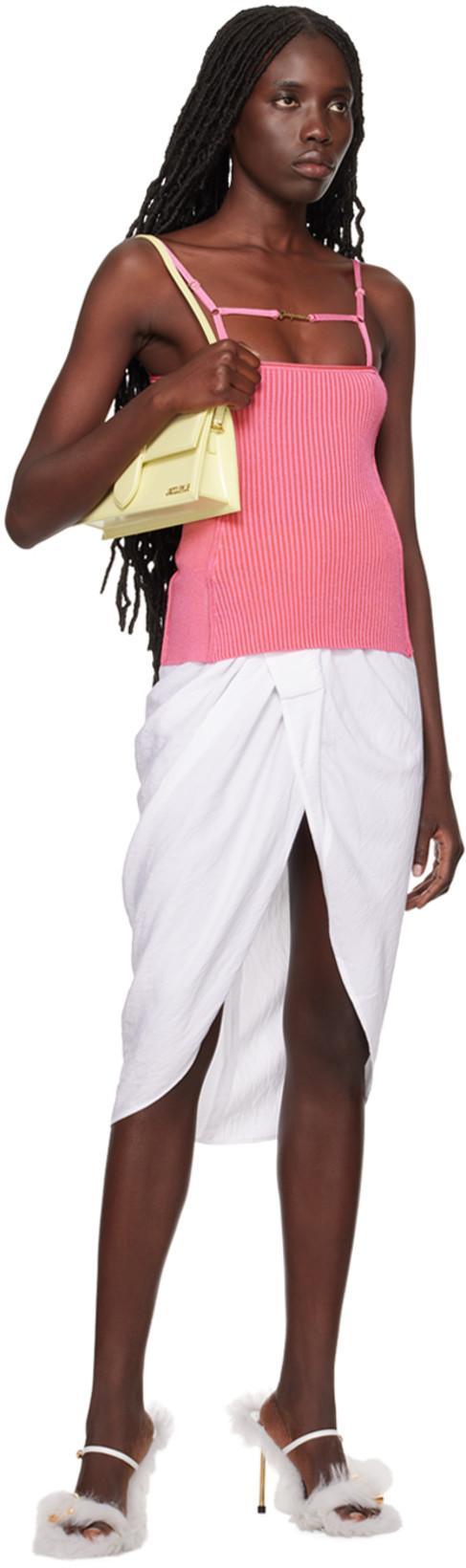 JACQUEMUS White Les Classiques 'la Jupe Saudade' Midi Skirt In 100 White