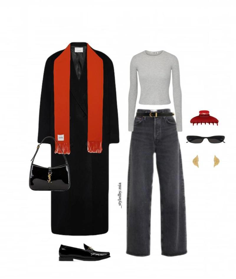 SAINT LAURENT Le Loafer Loafers In Polished Wrinkled Leather In Black