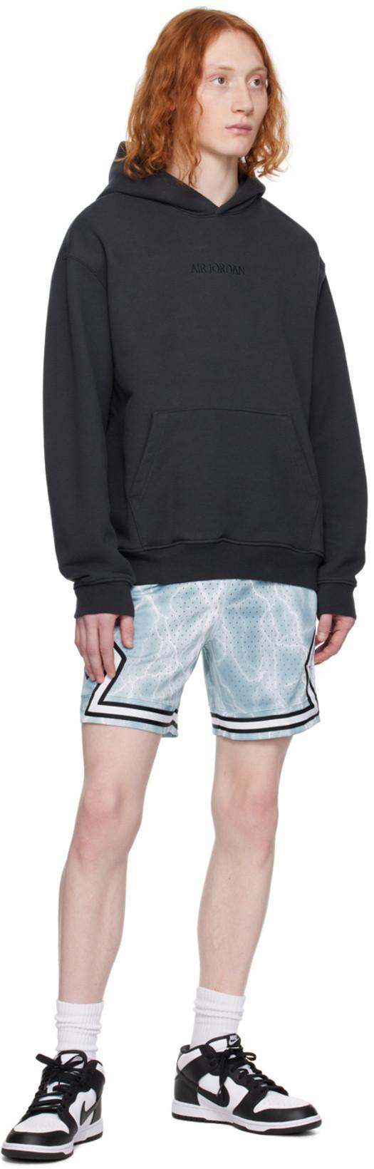 NIKE Mens White Black Dunk High Retro Logo-embroidered Leather High-top Trainers