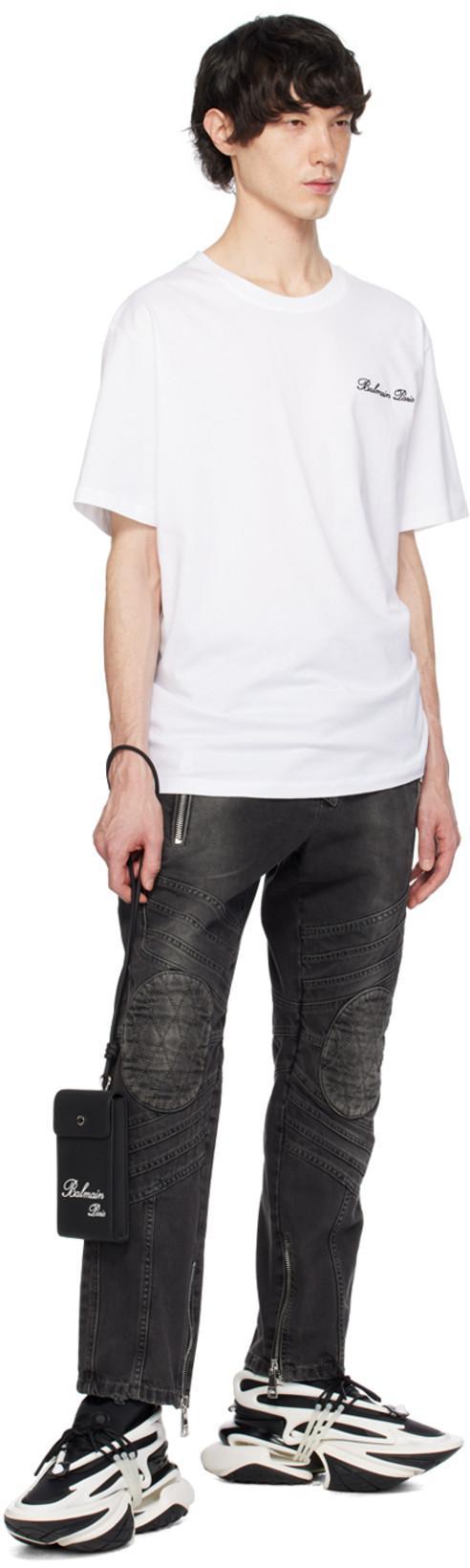 BALMAIN Cotton T-shirt In White
