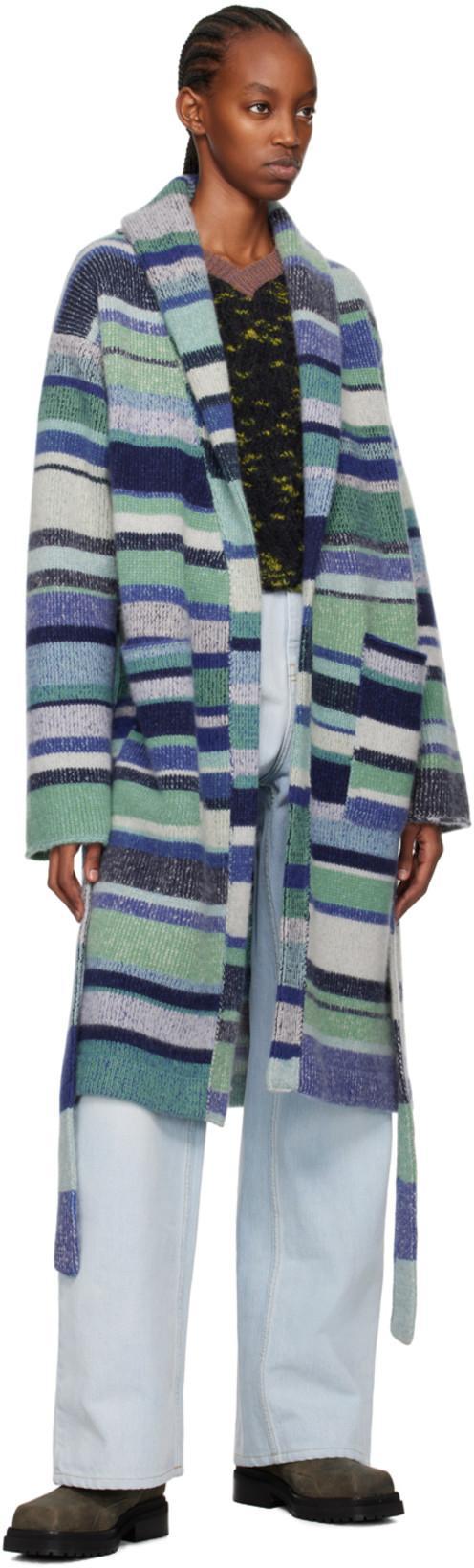 MAISON MARGIELA Cut-out Wide Leg Jeans In Blue