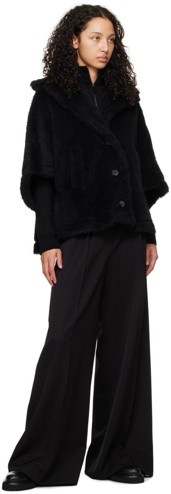 MAX MARA Karub Stretch Wool Trousers In Black