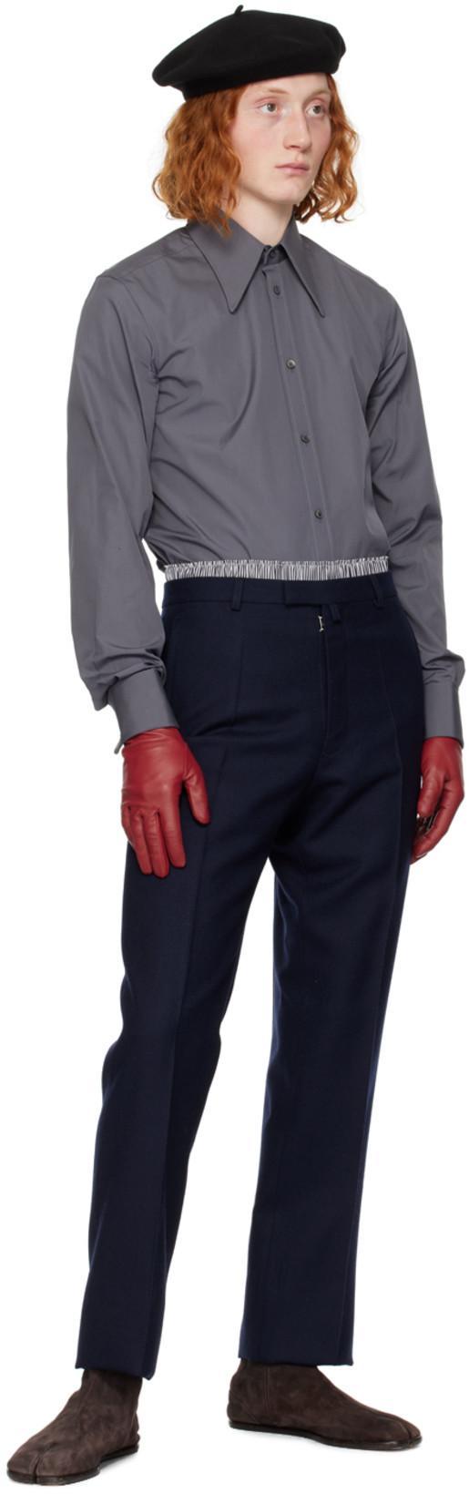 MAISON MARGIELA Man Ankle Boots Dark Brown Size 9 Leather