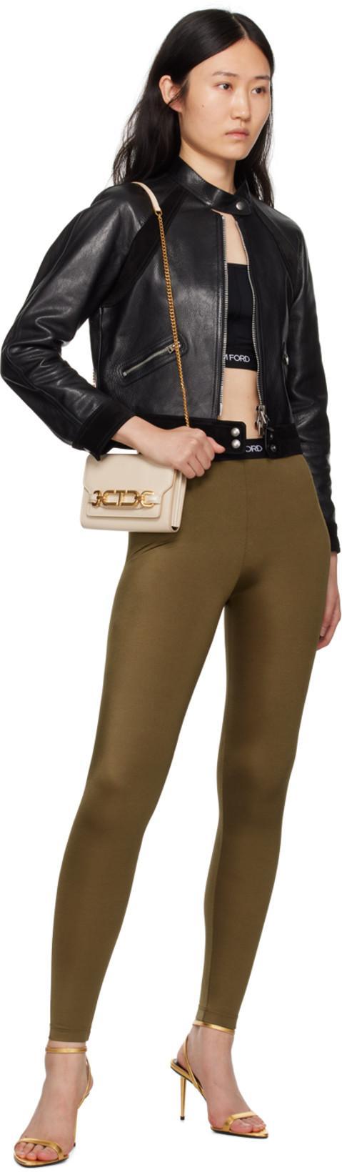 TOM FORD Padlock Naked Metallic Pointy Toe Sandal In 1y004 Gold