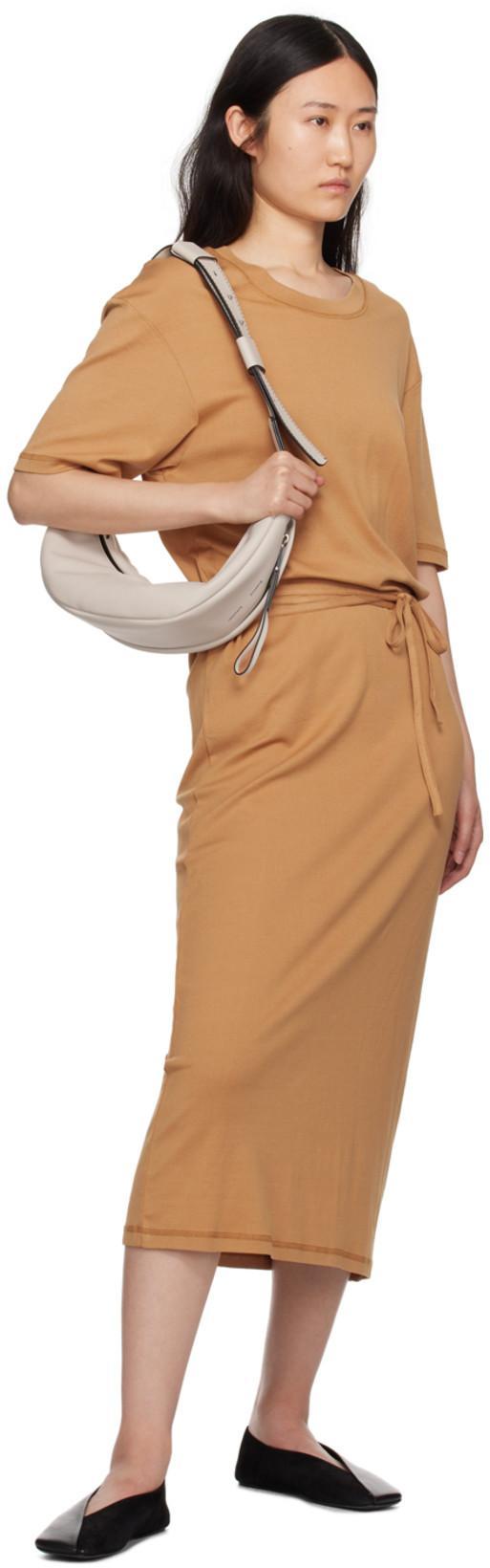 JIL SANDER Black Leather Ballet Flats