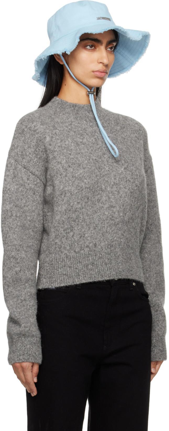 JACQUEMUS La Maille Soglia Ribbed Jumper In Grey