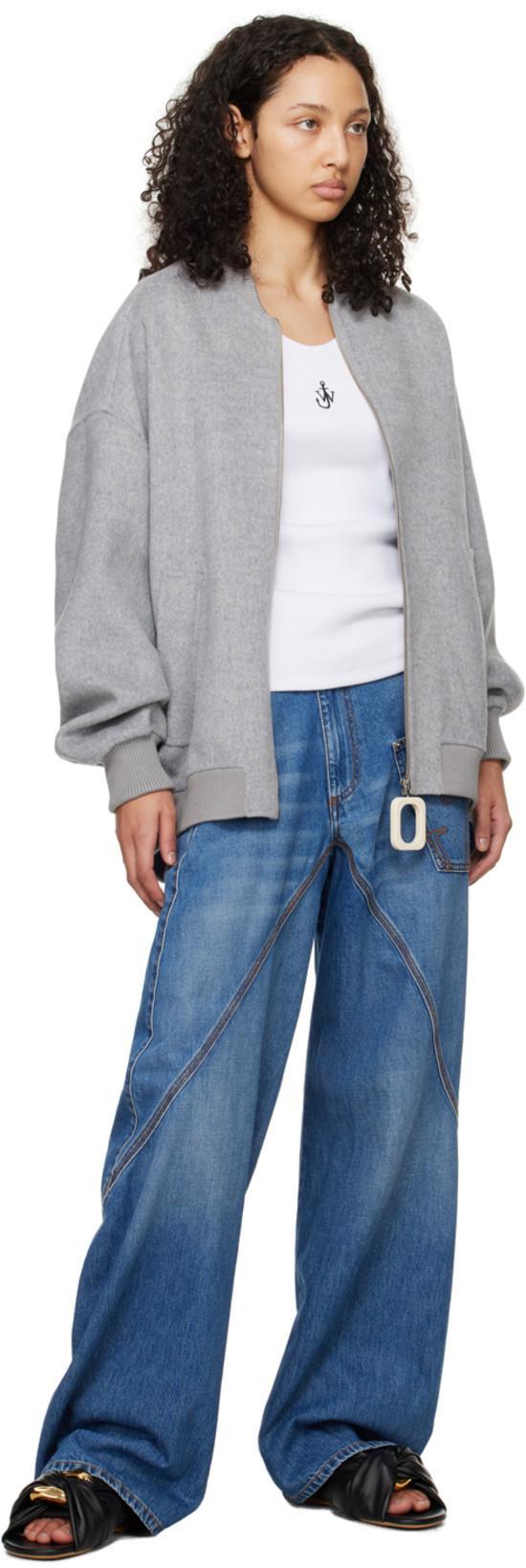 JW ANDERSON J. W. Anderson Anchor Fitted Ribbed Tank Top In White