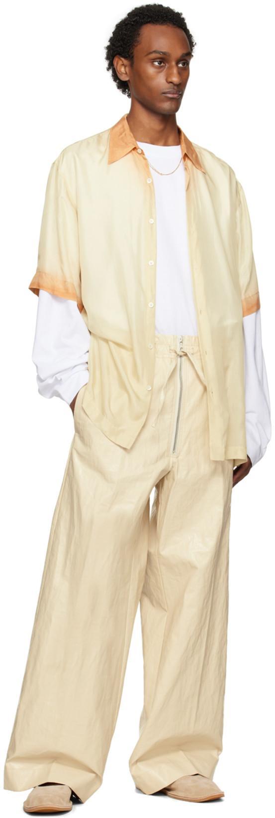 DRIES VAN NOTEN White Mock Neck Long Sleeve T-shirt In 1 White